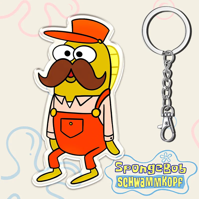 12cm SpongeBob SquarePants Student Backpack Key Pendant - Image 22