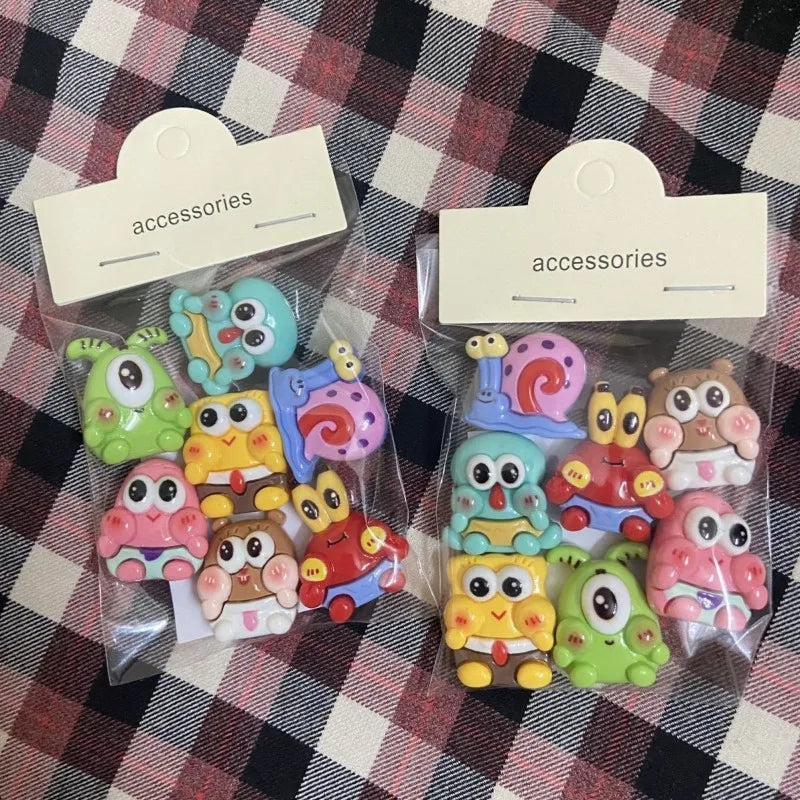 7pcs SpongeBob 3D Resin Stickers - Image 4