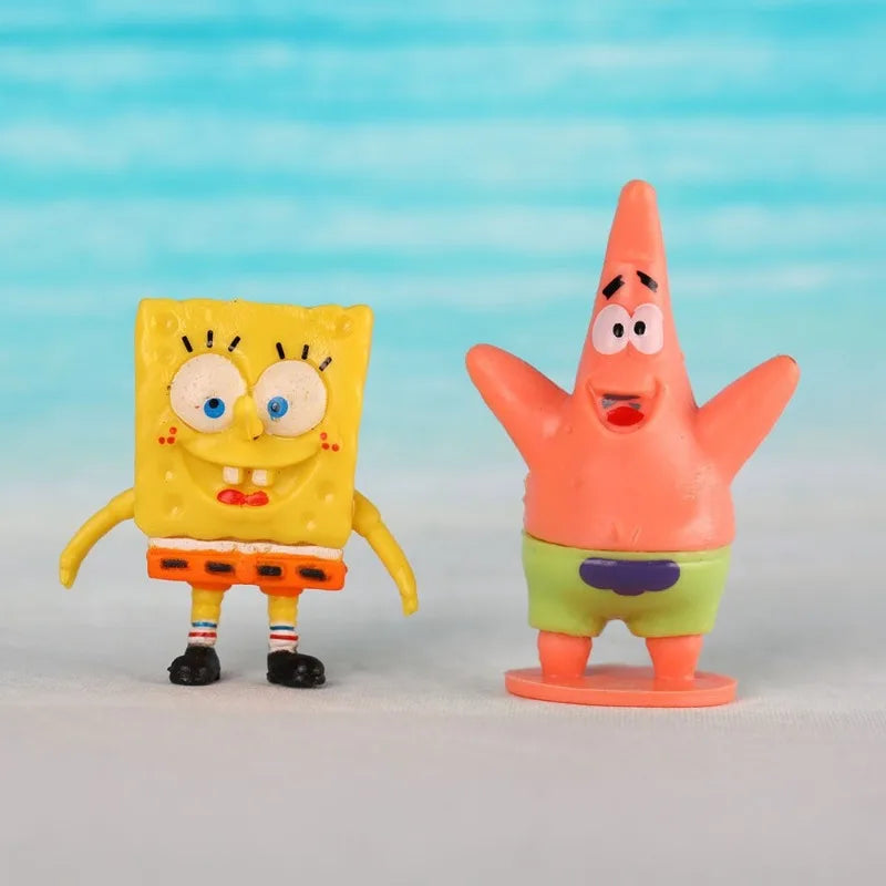 6/8Pcs SpongeBob & Patrick Star Aquarium Ornaments - Image 4