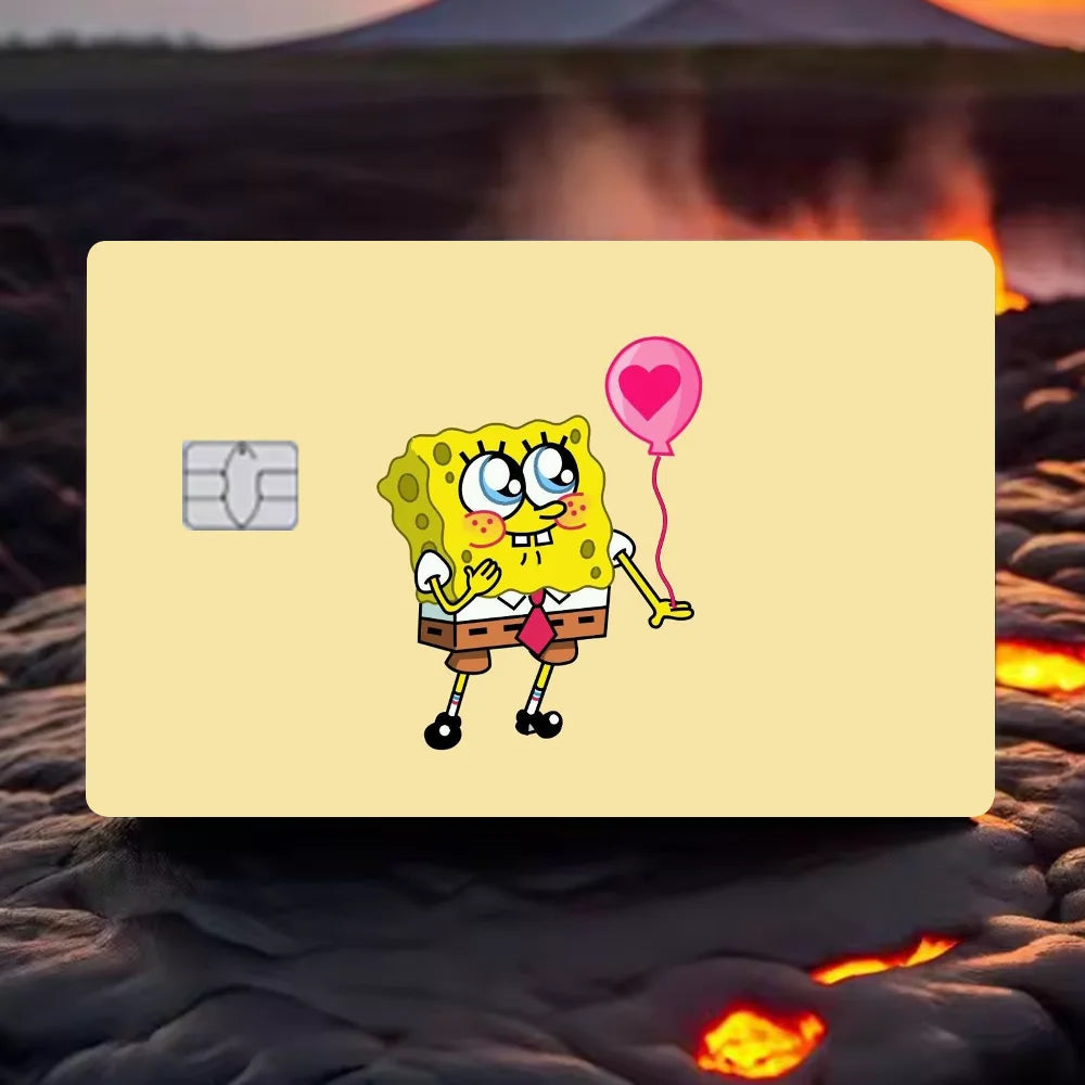 Sponge-Bobs Face Anime 4pcs 1Set Film Skin Sticker - Image 14