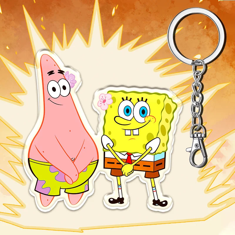12cm SpongeBob SquarePants Student Backpack Key Pendant - Image 12