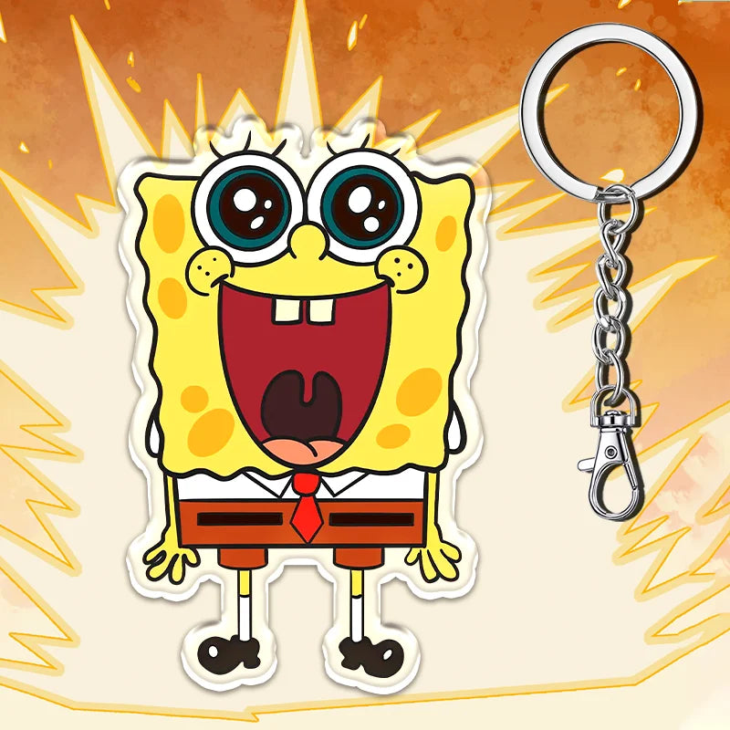 12cm SpongeBob SquarePants Student Backpack Key Pendant - Image 34