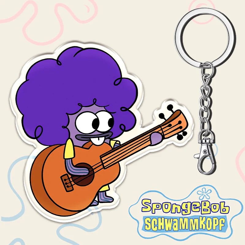 12cm SpongeBob SquarePants Student Backpack Key Pendant - Image 15