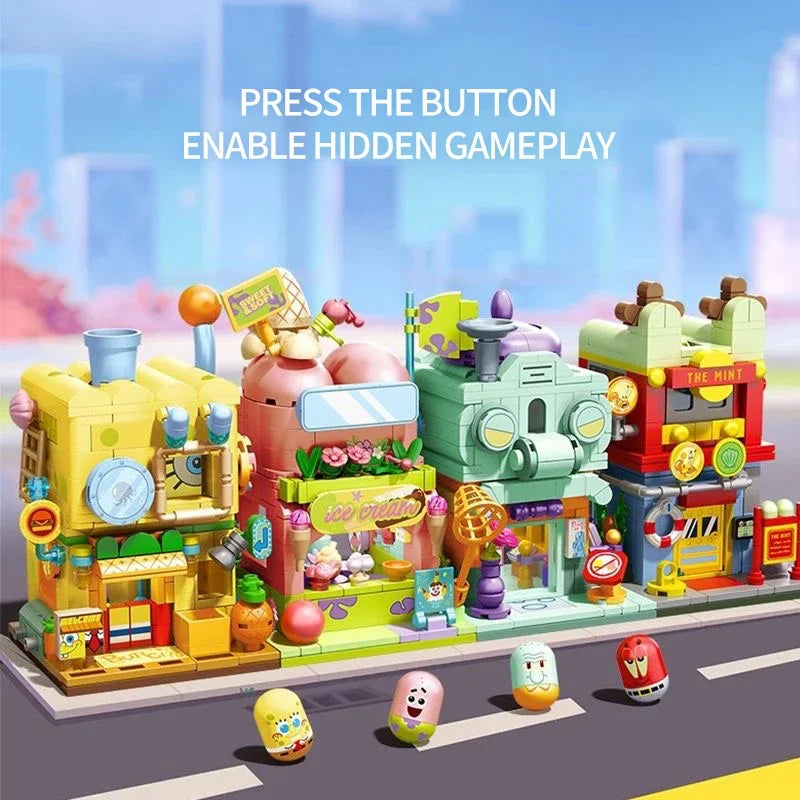 SpongeBob SquarePants Double Layer Street Scene Building Blocks - Image 2