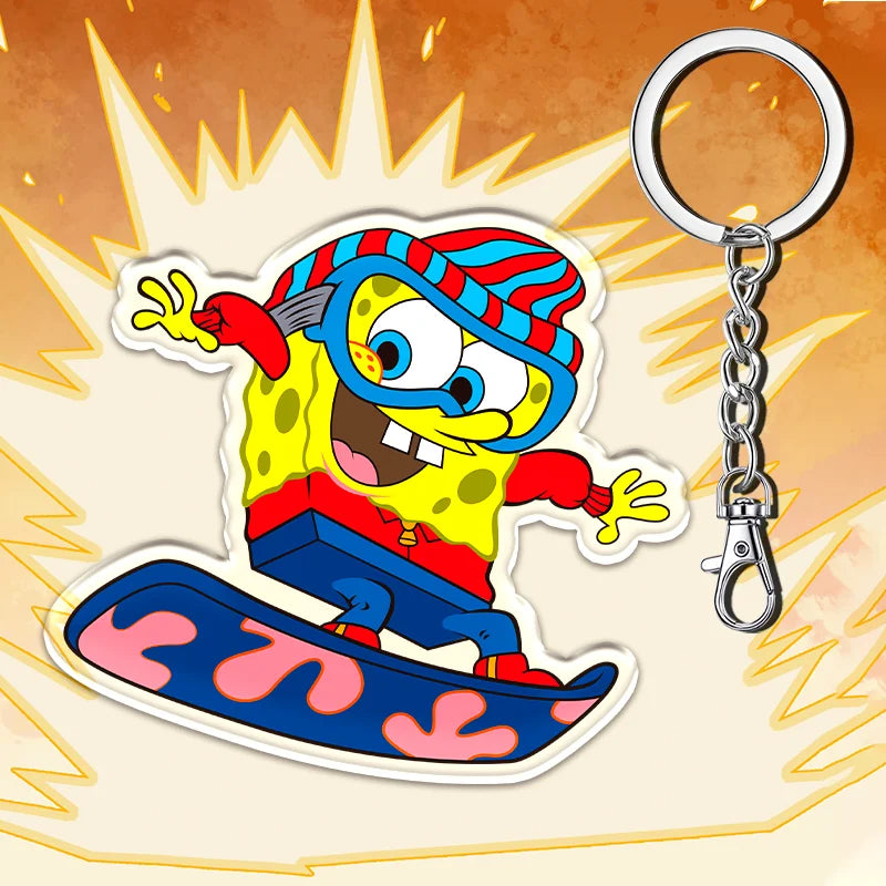 12cm SpongeBob SquarePants Student Backpack Key Pendant - Image 19