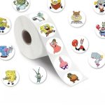 200PCS Cartoon Cute SpongeBob SquarePants