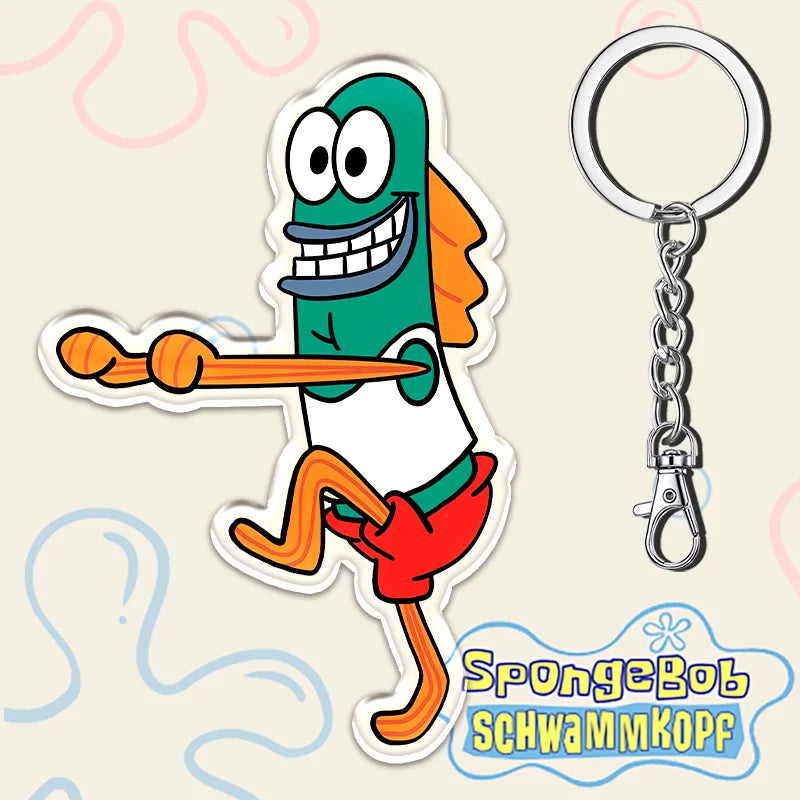 12cm SpongeBob SquarePants Student Backpack Key Pendant - Image 17