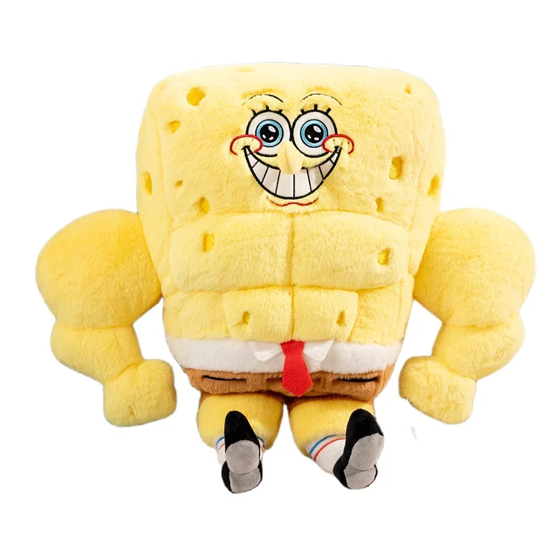 Anime Muscle SpongeBob & Patrick Star Plush Toys - Image 4