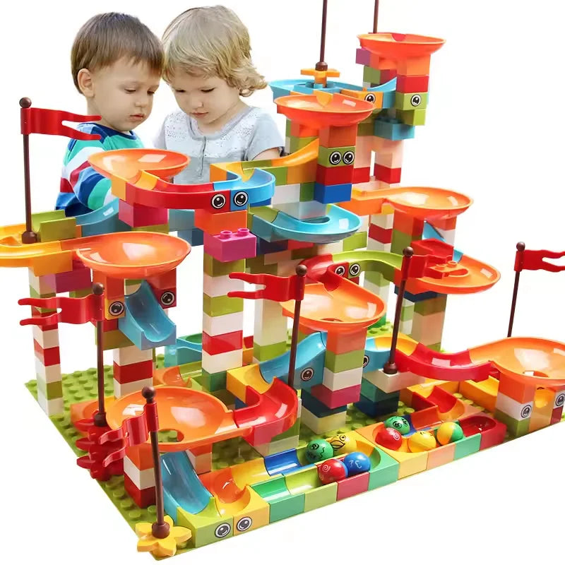 77–308PCS Sliding Rail Marble Run - Image 2
