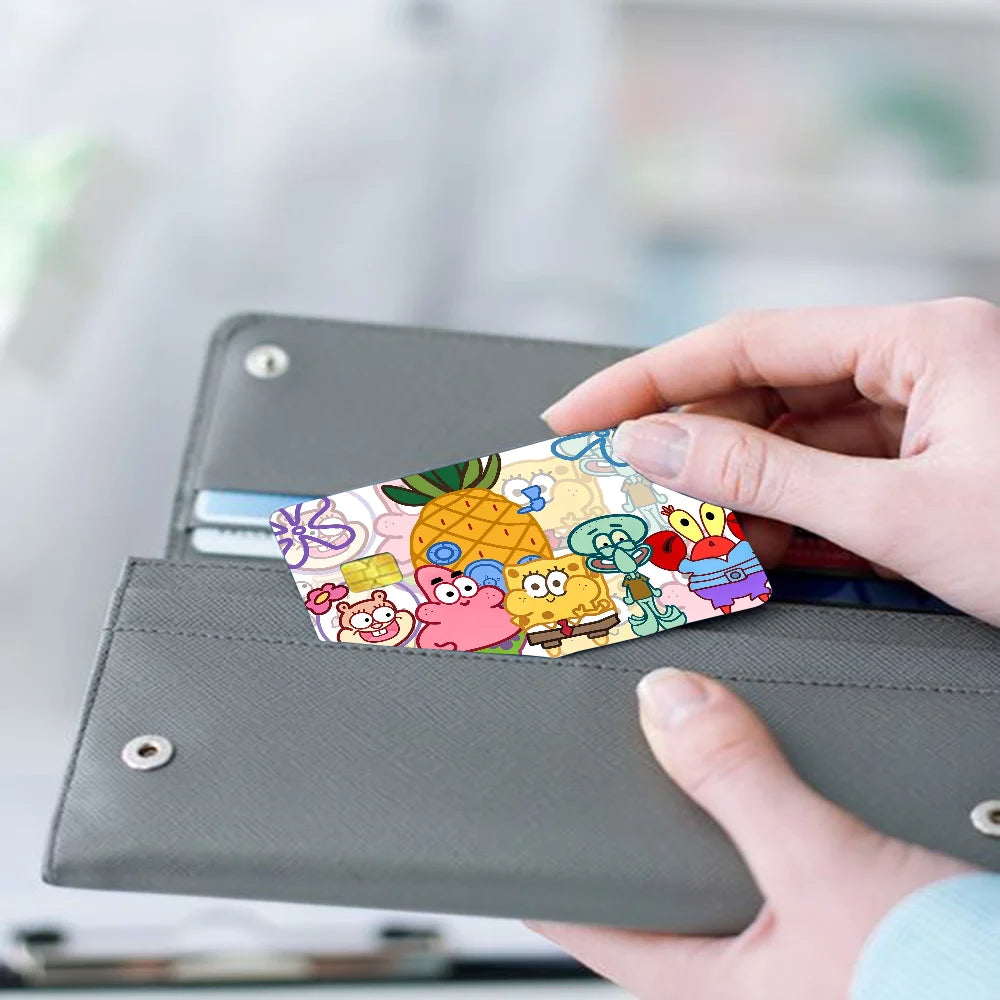 Sponge-Bobs Face Anime 4pcs 1Set Film Skin Sticker - Image 6