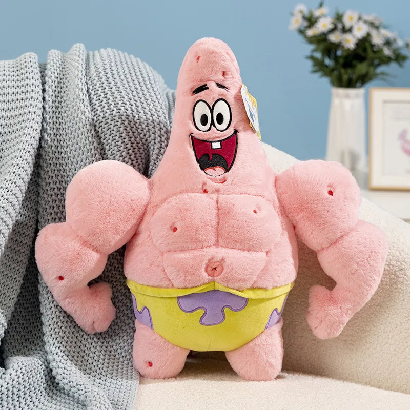 Anime Muscle SpongeBob & Patrick Star Plush Toys - Image 5