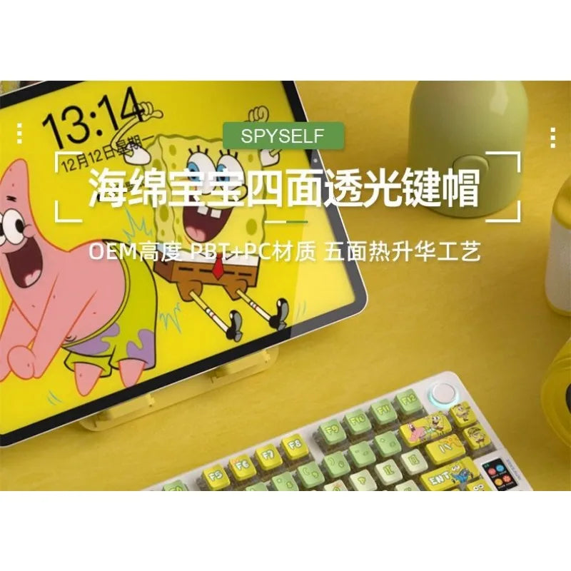 SpongeBob Keycaps PBT Heat Anime Figure - Image 5